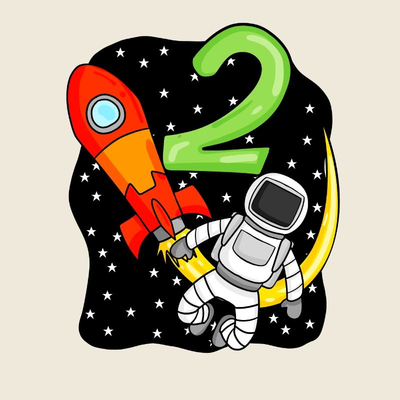 2 Birthday Boy Astronaut