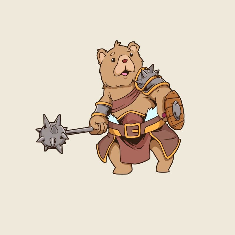RPG Character - Cleric - Healer - Bear