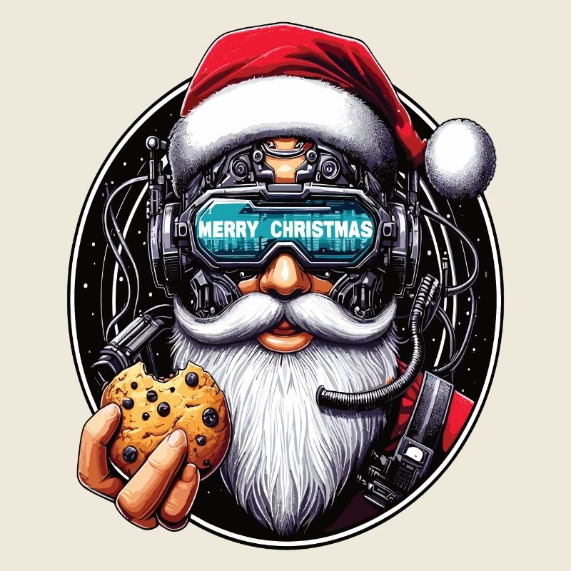 Weihnachtsmann Cyberpunk