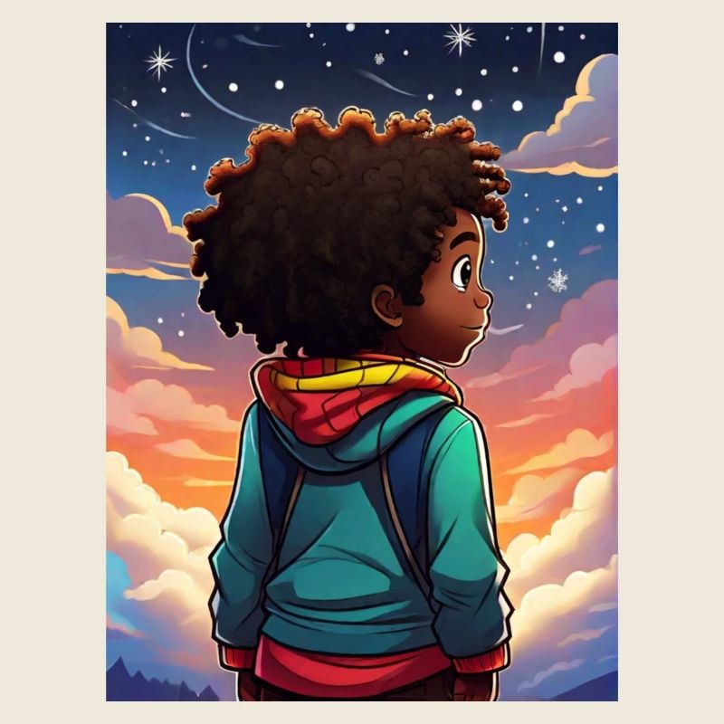 Nachthimmel Abenteuer Kinderdesign