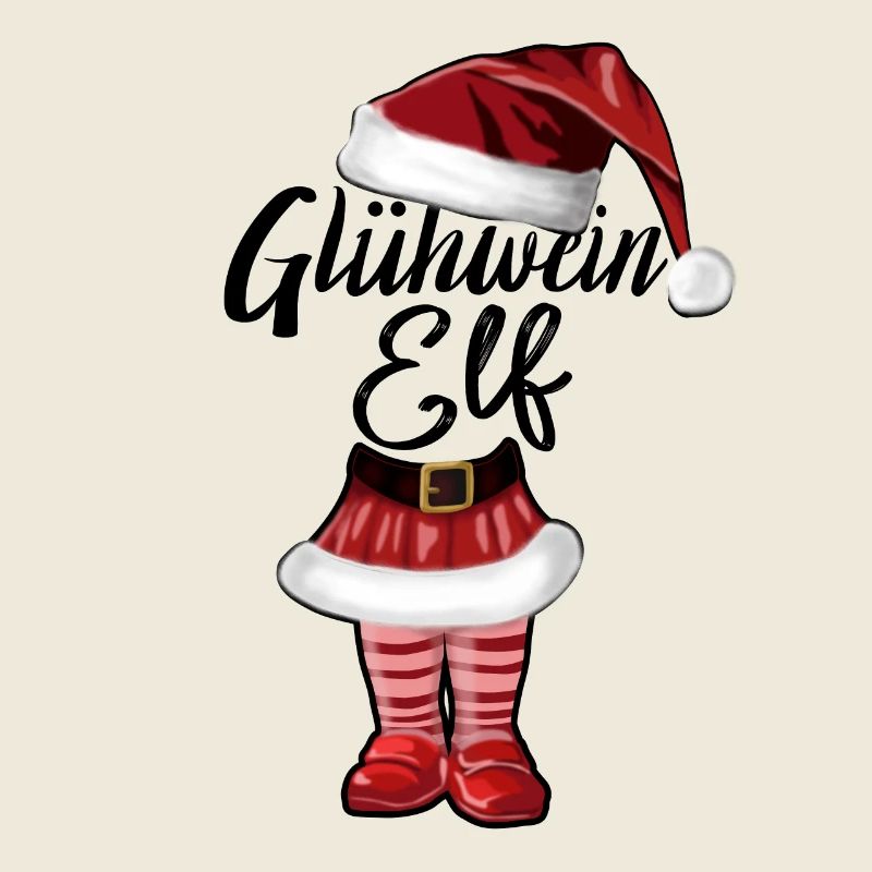 Weihnachten Glühwein Elf