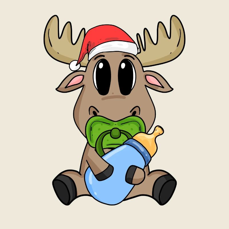 Bébé orignal Noël