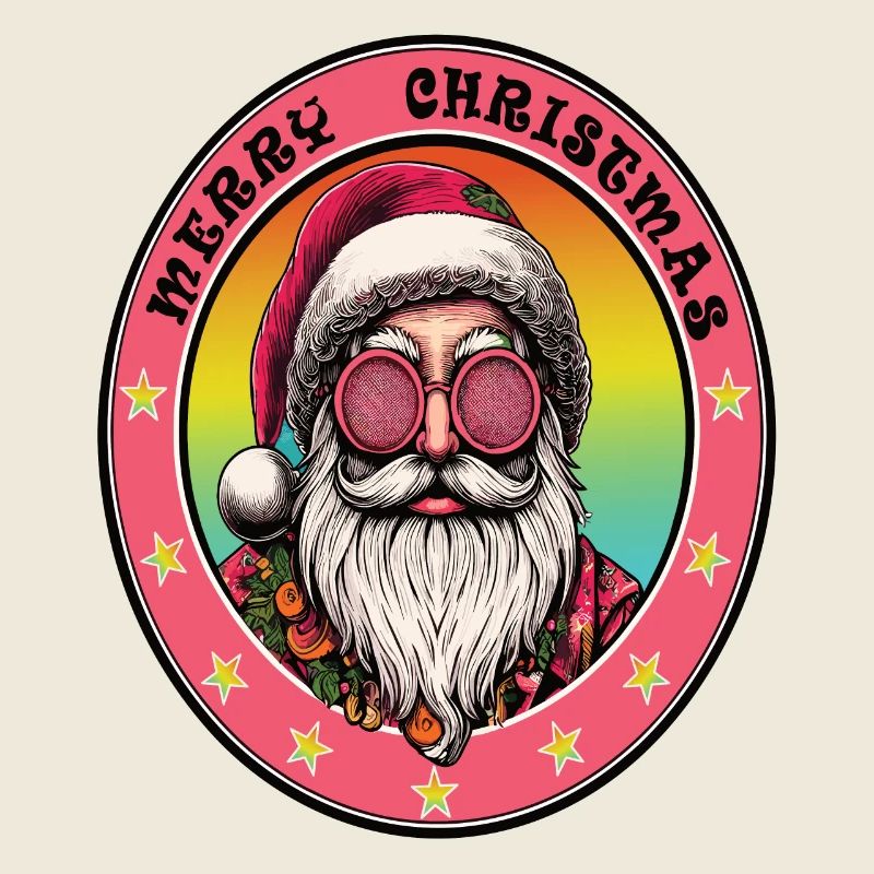 Weihnachtsmann-Hippie
