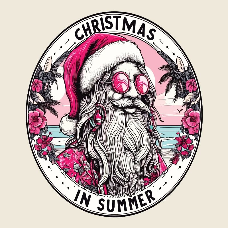 Weihnachtsmann-Hippie