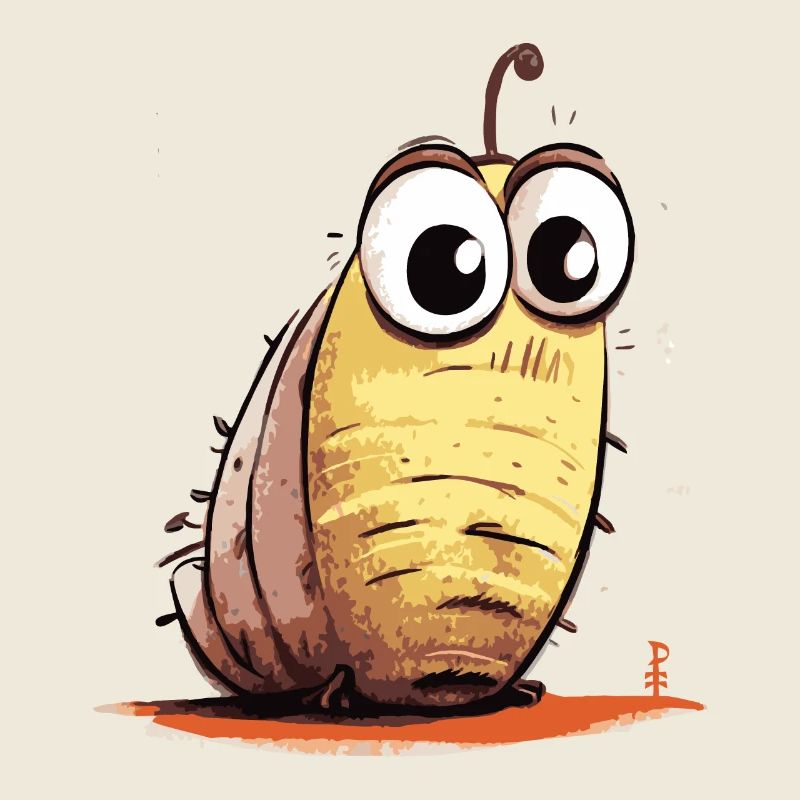 A Funny Dune Worm Larvae Friend