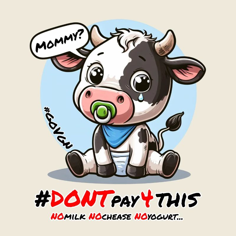 Süße traurige Kuh Schwarz - Dont Pay for This