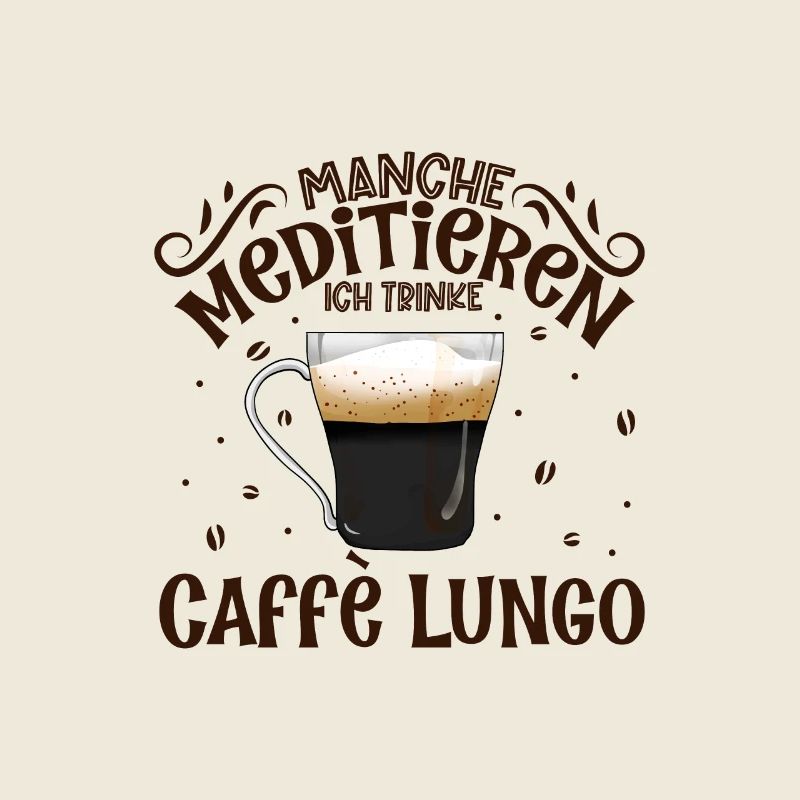 Meditieren und Caffè Lungo