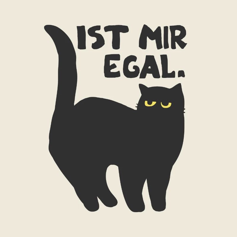 faule Katze Kätzchen Spruch Geschenkidee Katzen