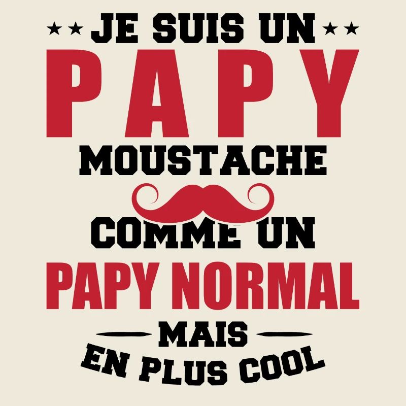 Un papy moustache comme un papy normal