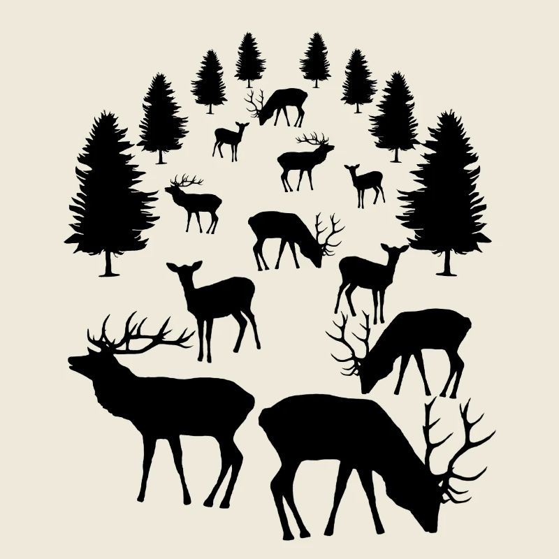 Cerf, chevreuil, cerf élaphe, daim, cerf, chevreuil