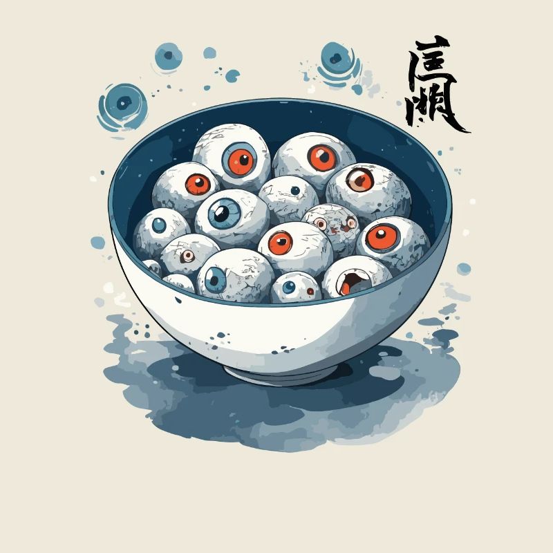 Globe oculaire Ramen Ukiyo-E Occulte Japon Art