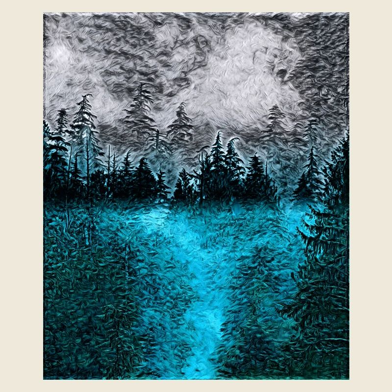 Tranquil Forest at Night