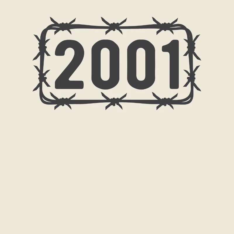 Birthday Vintage 2001 Barbed Wire