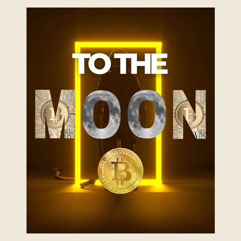 Bitcoin to the Moon - Variante 11
