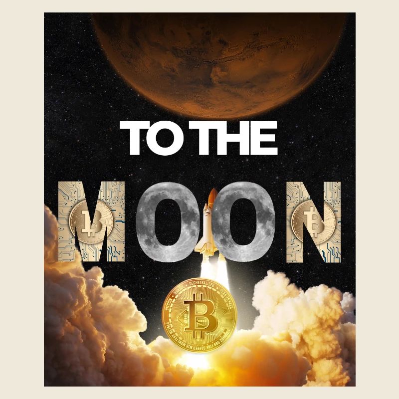 Bitcoin to the Moon – Variante 2