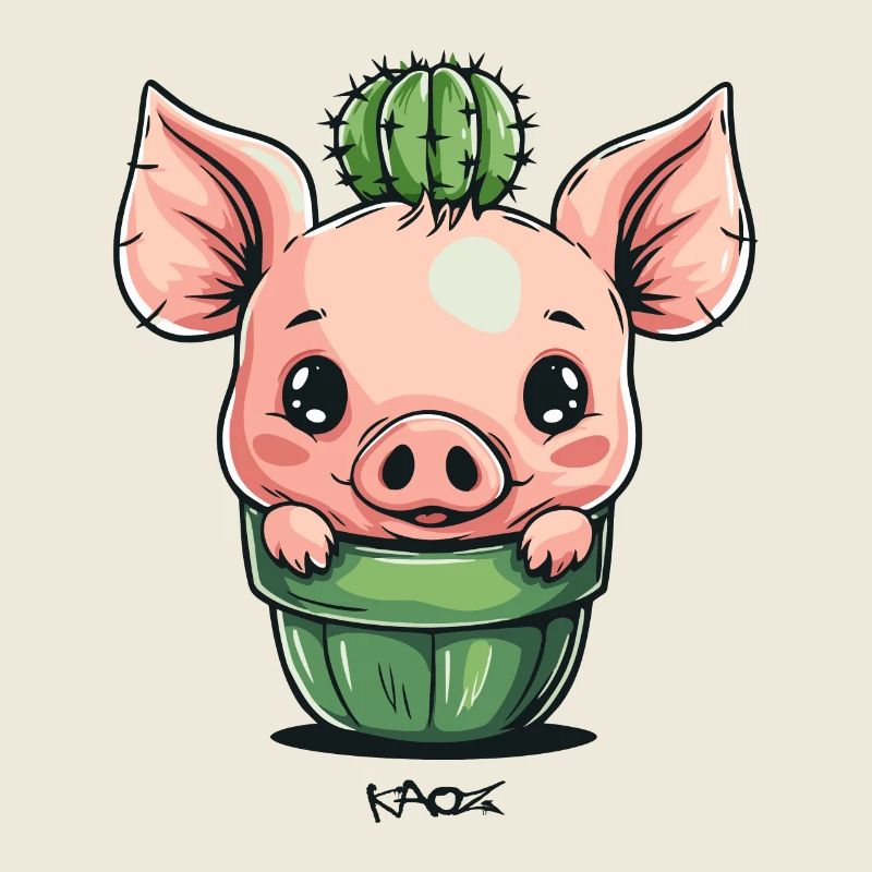 Cochon Cactus mignon