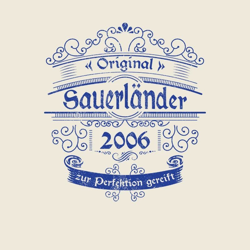 2006 Geburtstag Sauerländer Original Whiskey blau