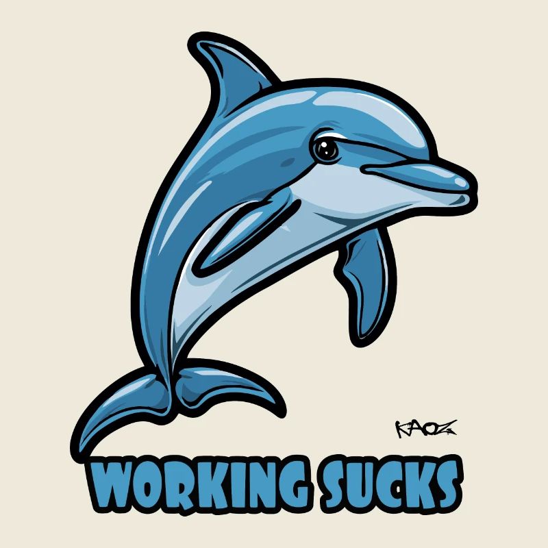Work annoys dolphin