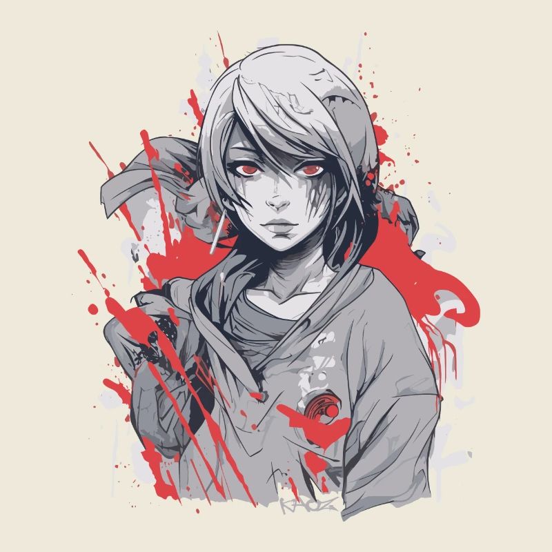 Fille animée unique