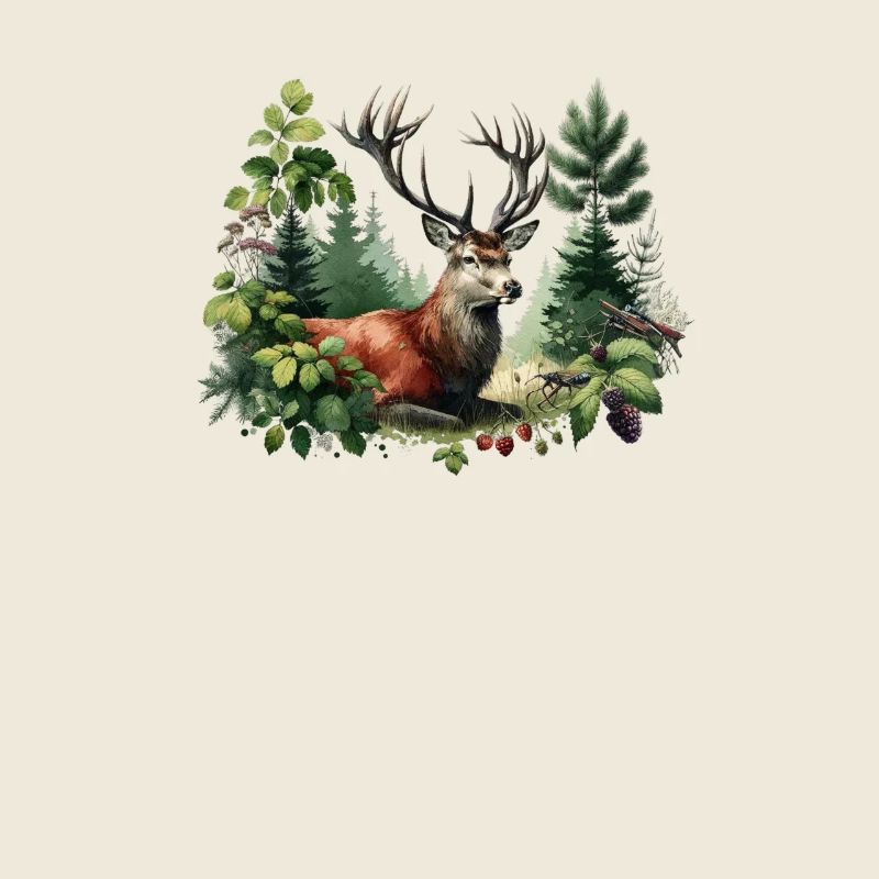 Rotwild Hirsch Jäger I Jagd Motiv