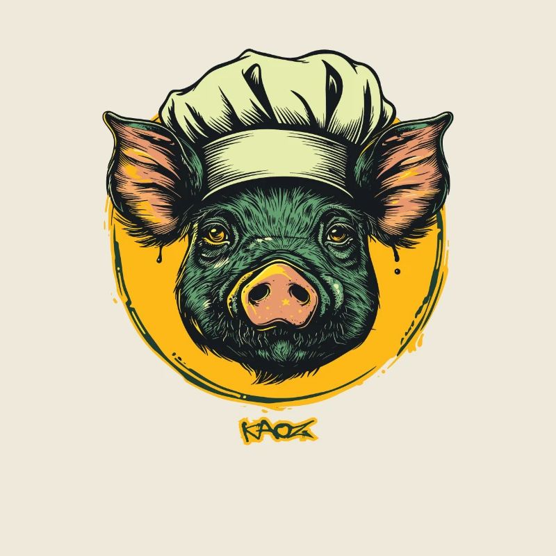 Kitchens Cook Chef Pig