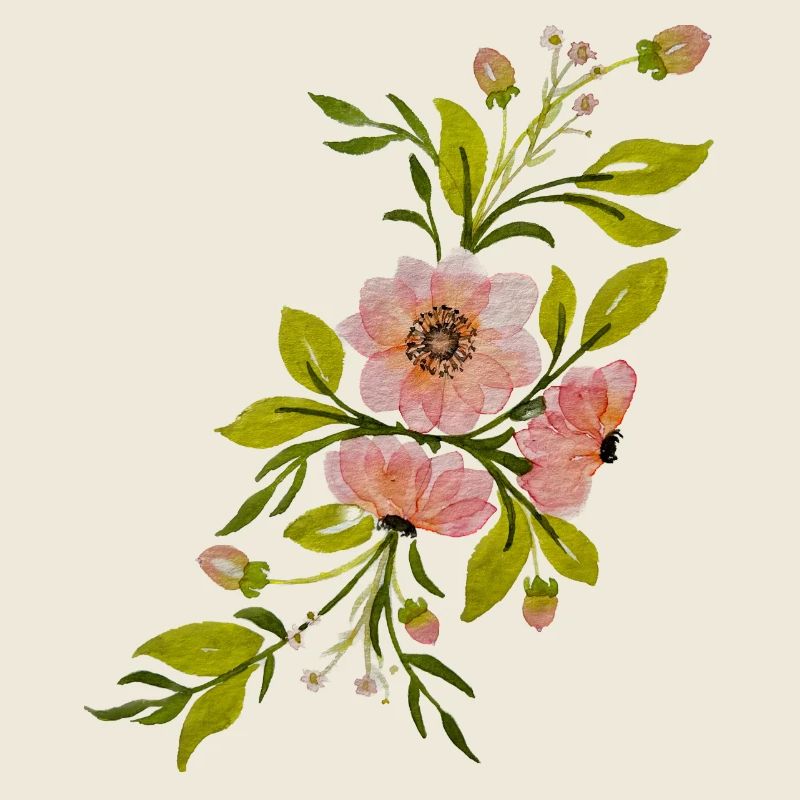 Ländliches Blumenarrangement