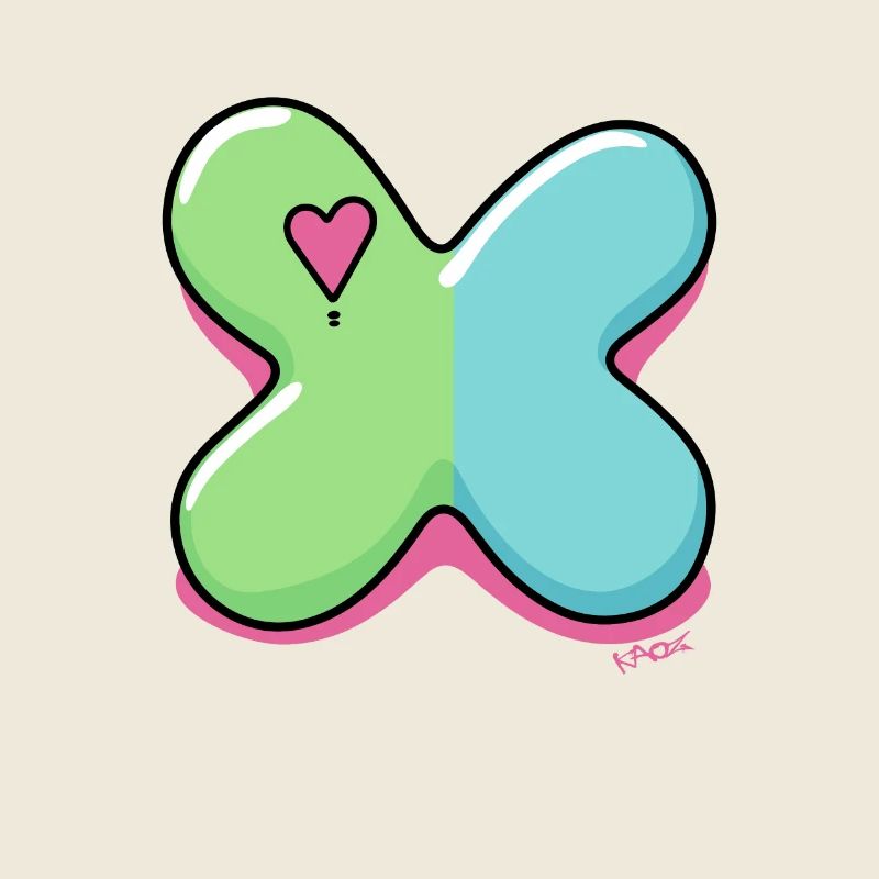 Markiere ein X, wenn du Herzen liebst