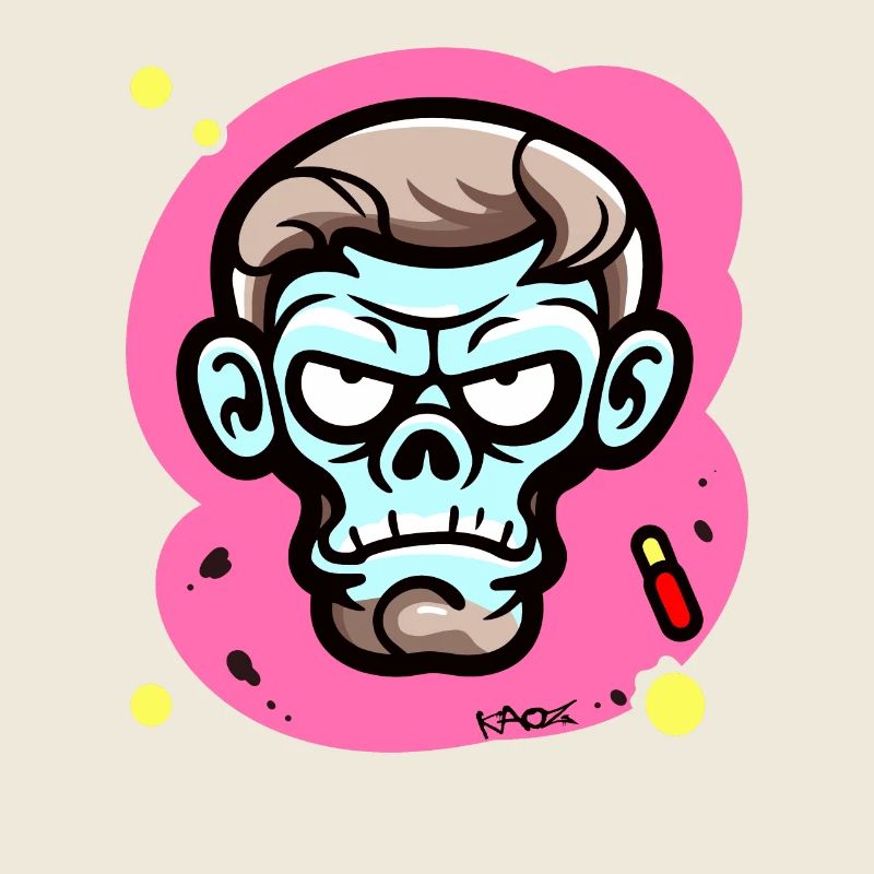 pointlessly crazy, funny cartoon monkey