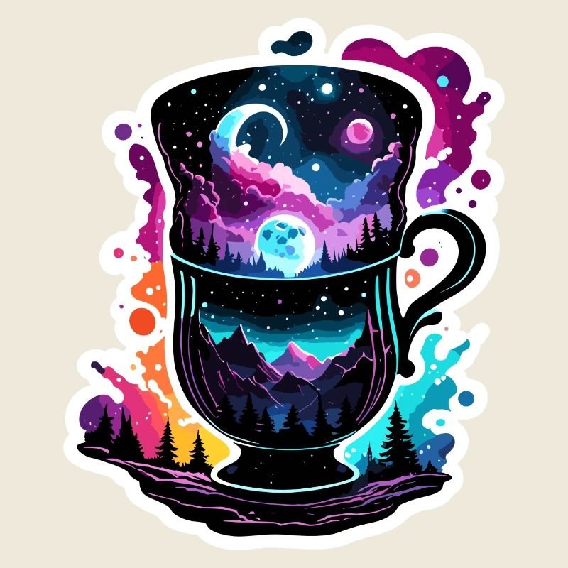 Silhouette / Forest / Portrait / Trees / Mug