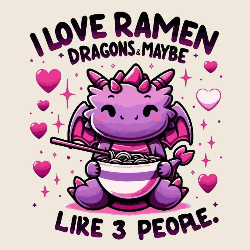 I love ramen and dragons