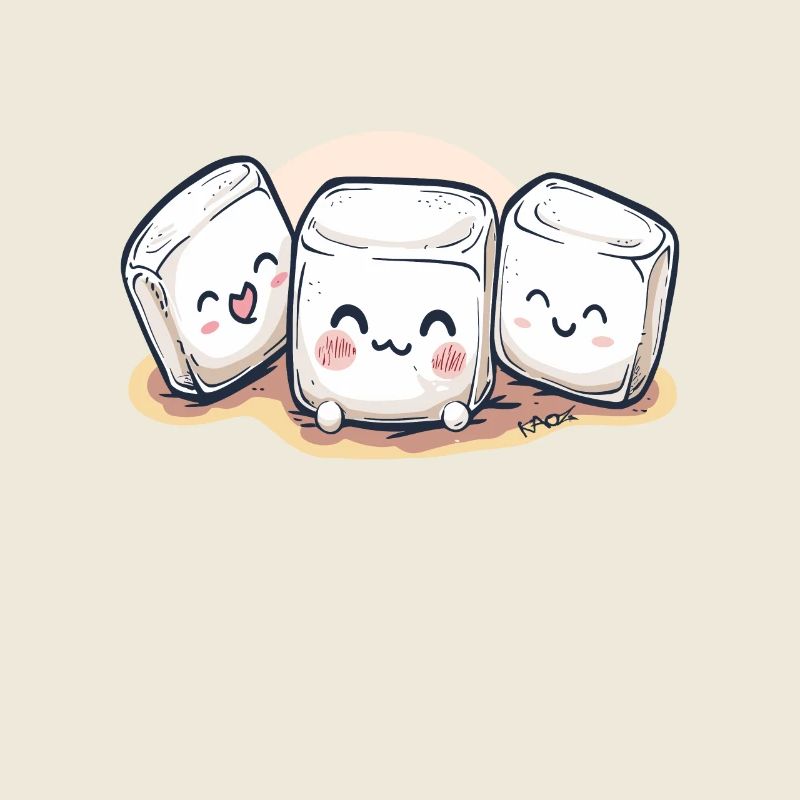 Guimauves Chibi mignonnes et mignonnes