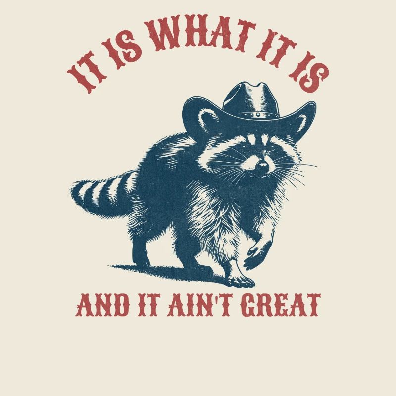 It Is What It Is and it Aint Great Waschbär