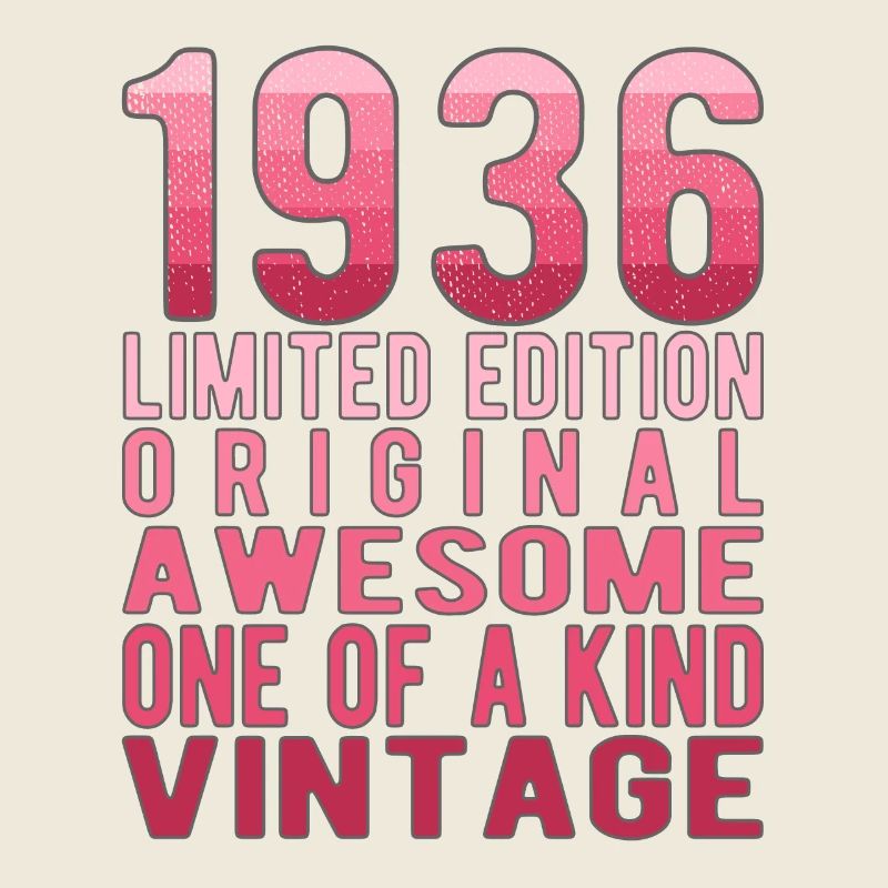 Edition limitée depuis 1936 Anniversaire Millésime 1936