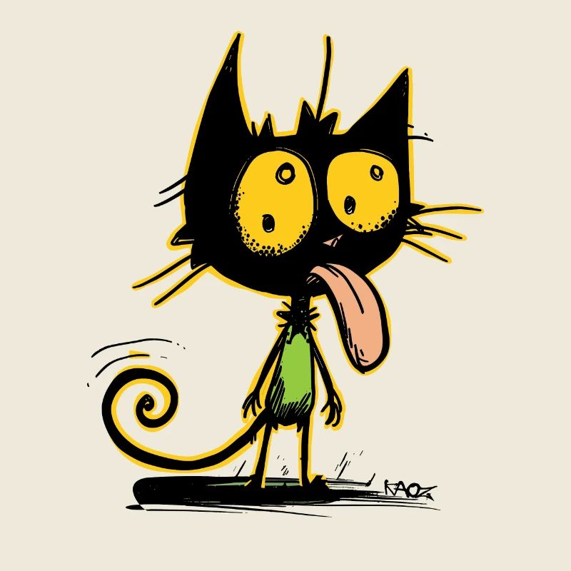 Die coolste freche beste Katze