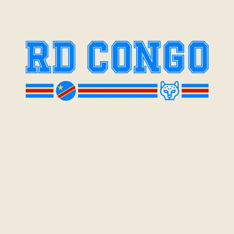 RD CONGO drapeau et emblème du Congo