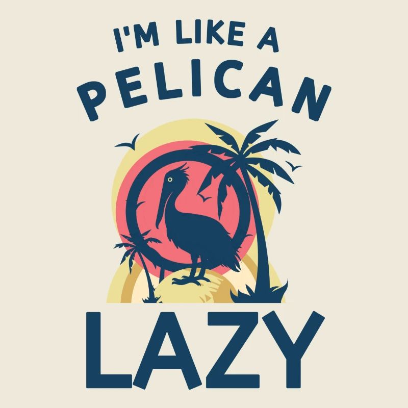 Pelican Silhouette Funny Sayings