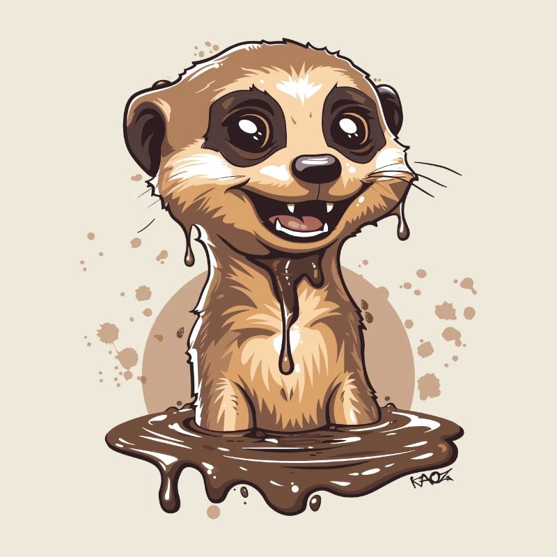 Drôle de suricate au chocolat