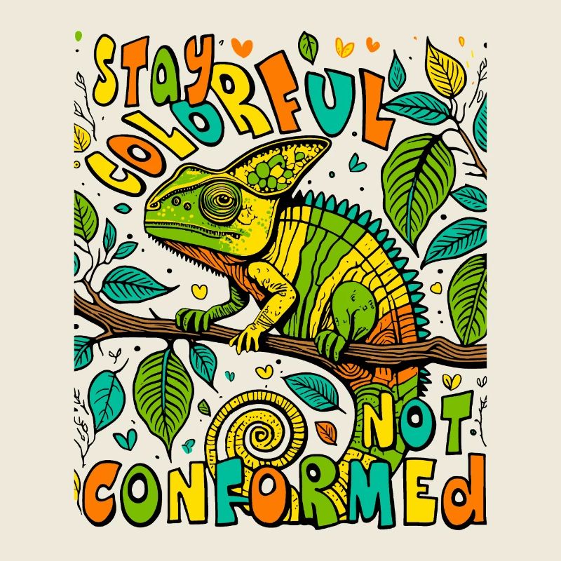 Unique Chameleon Shirt: Show Color