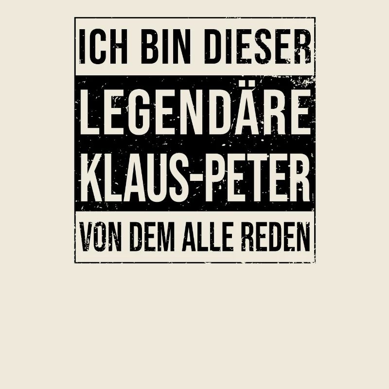 I'm this legendary for Klaus-Peter