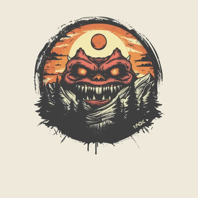 Dans la nature se trouve un monstre démon