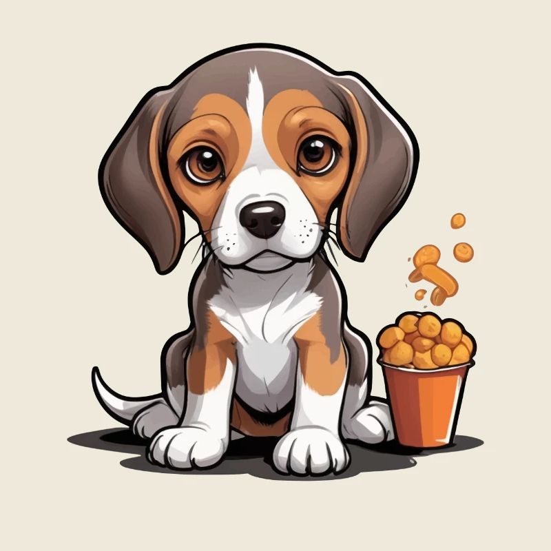 L’heure de la collation Beagle