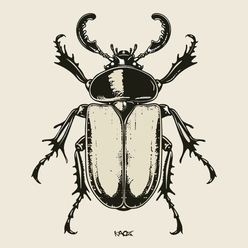 A huge, big and fat insect