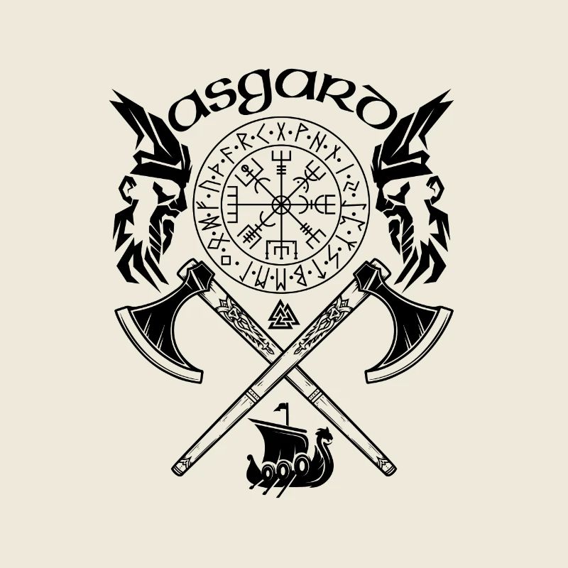 Asgard-VIKING-Wikinger SYMBOLE-WIKINGER RUNEN