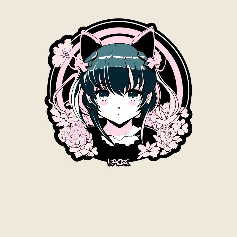 Super Cute Anime Girl Idol Emblem