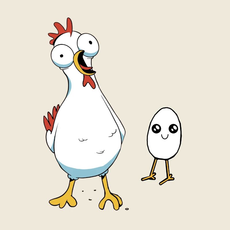 Poule, poule, oeuf, oeufs, poussin, bébé, volaille, poulets