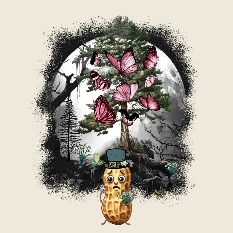 Erdnuss Frühling Wald Wanderung Schneeglöckchen