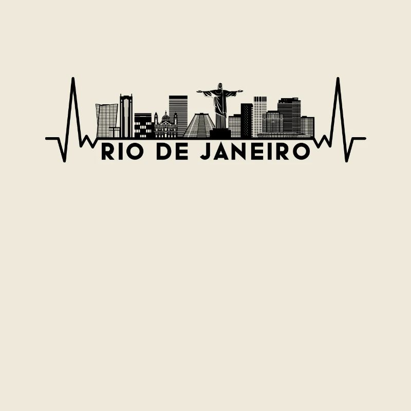 Heartbeat Skyline Brésil-Brésil Rio de Janeiro
