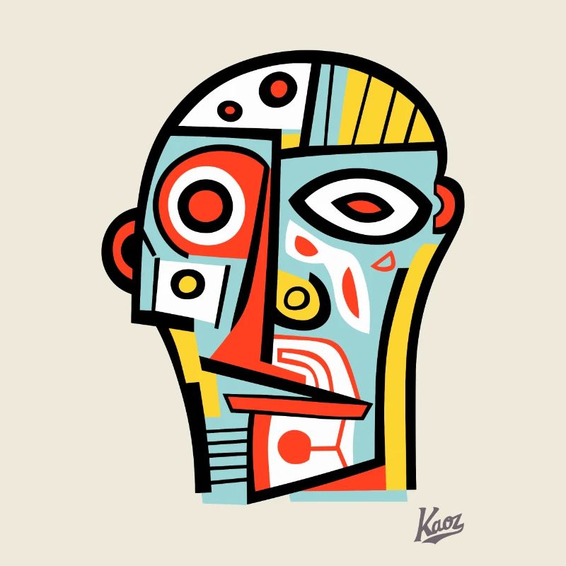 Abstract Cubism: The Head and the Face