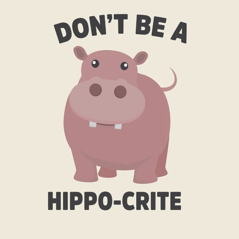 Sei kein Nilpferd-Kritiker Lustiges süßes Nilpferd