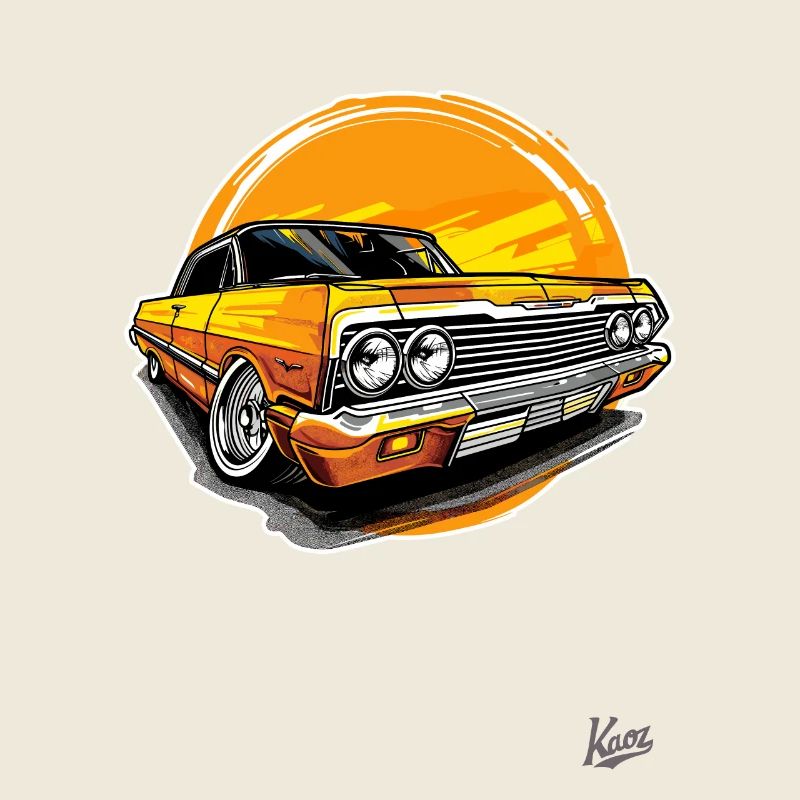Classic Golden Oldtimer: Lowrider Style
